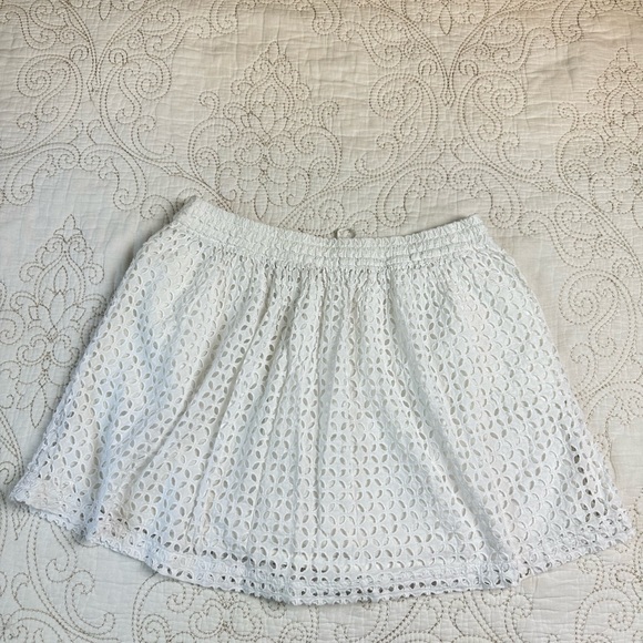 Madewell white eyelet full mini skirt - Picture 6 of 9